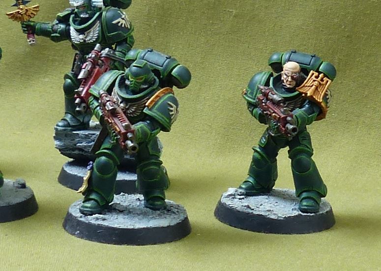Space Marines Tactical Squad painted - Dark Angels - Warhammer 40K #B3