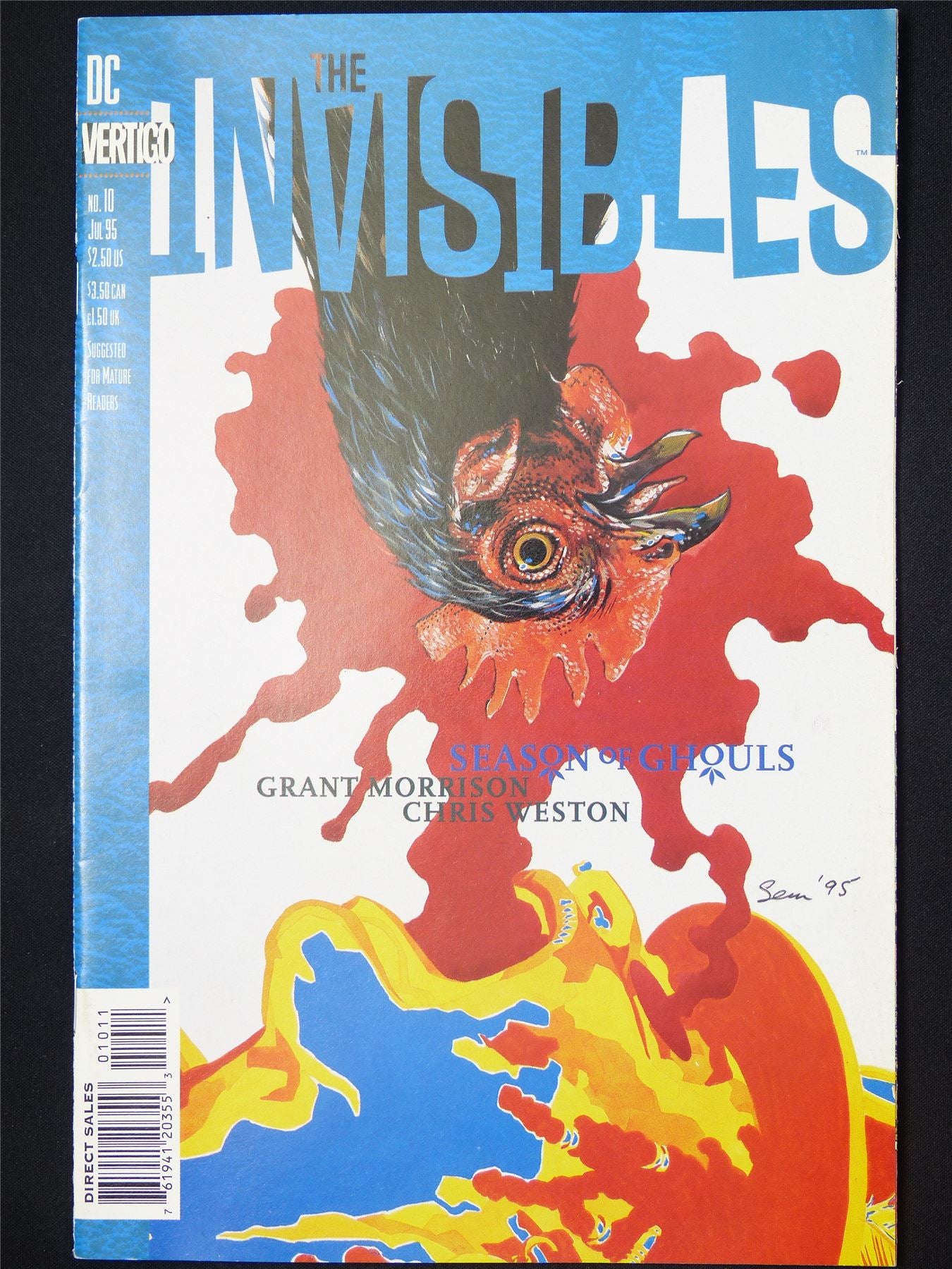The INVISIBLES #10 - DC Vertigo Comic #16L