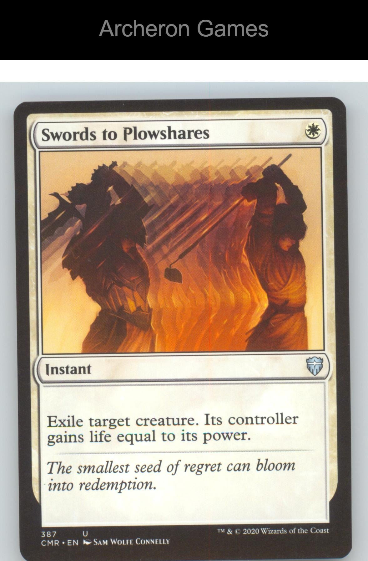 Swords to Plowshares CMR 387 UC MTG Card Commander Legends