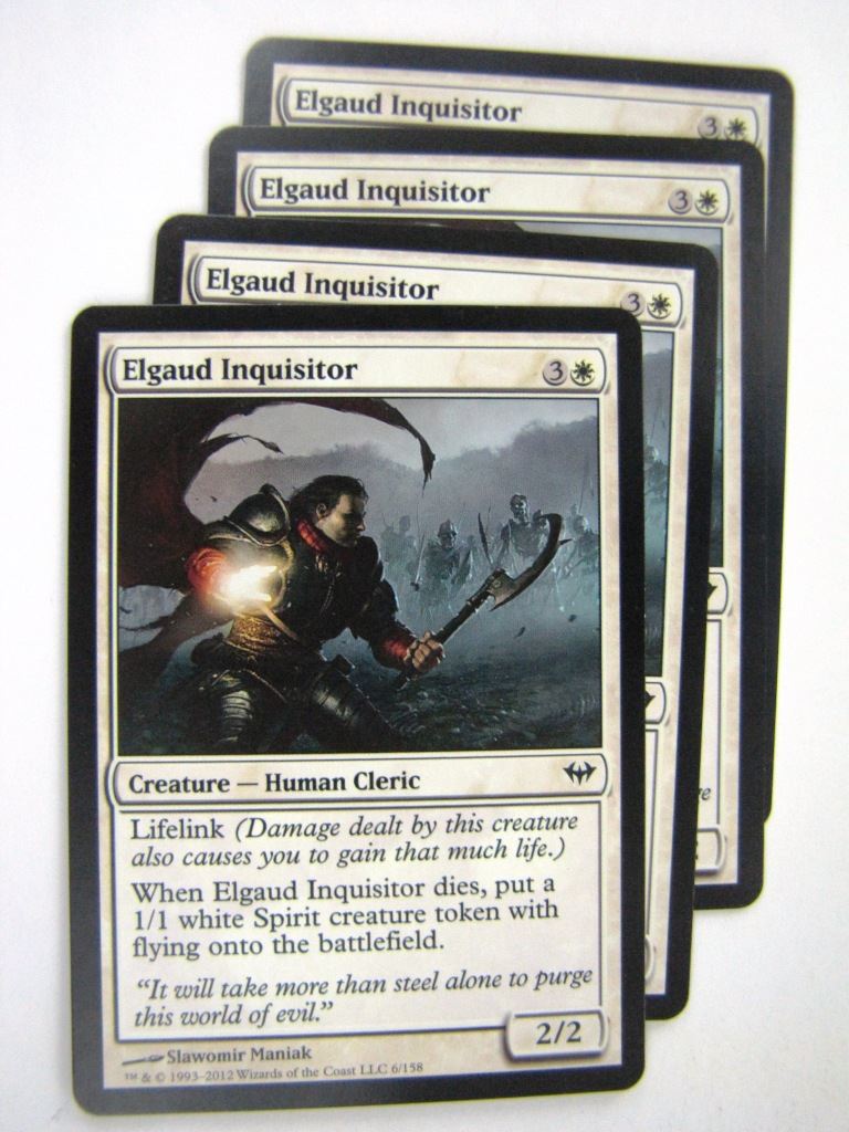 MTG Magic Played Cards: ELGAUD INQUISITOR x4 # 8A97