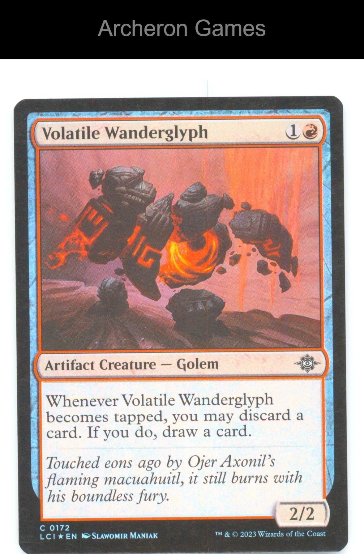 Volatile Wanderglyph LCI 172 C MTG Card The Lost Caverns of Ixalan Foil