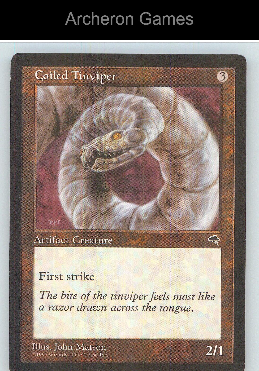 Coiled Tinviper TMP 279 C MTG Card NM/EX+