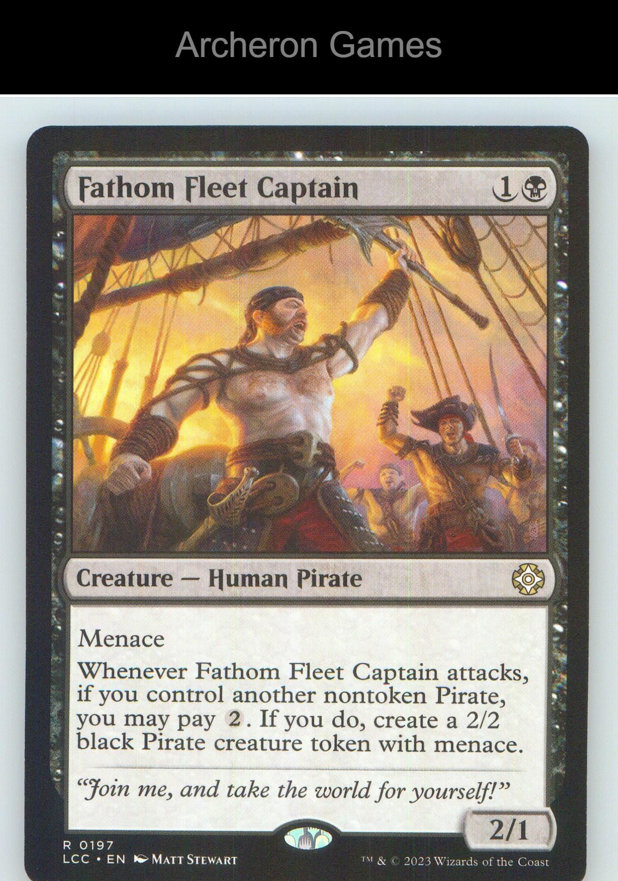 Fathom Fleet Captain LCC 197 R MTG Card NM/EX+