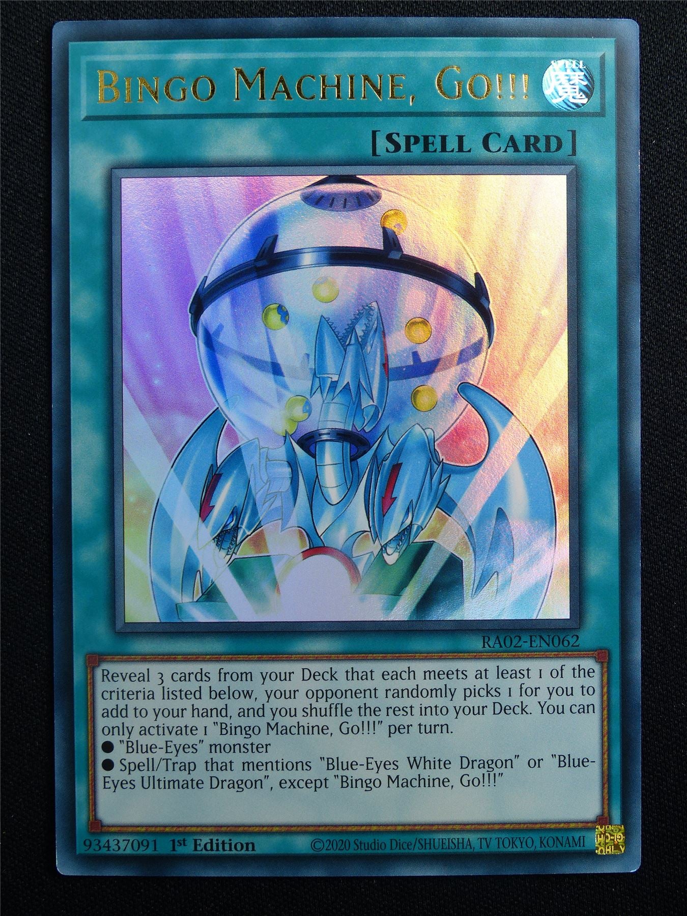 Bingo Machine Go!! RA02 Ultra Rare - 1st ed Yugoioh Card #31L