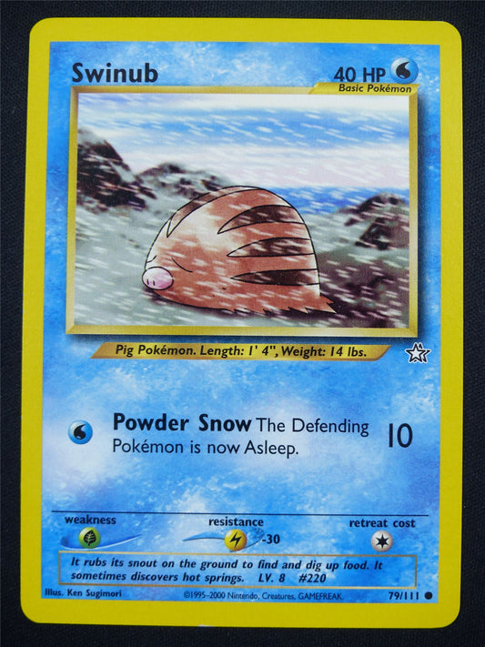 Swinub 79/111 - Pokemon Card #5L7