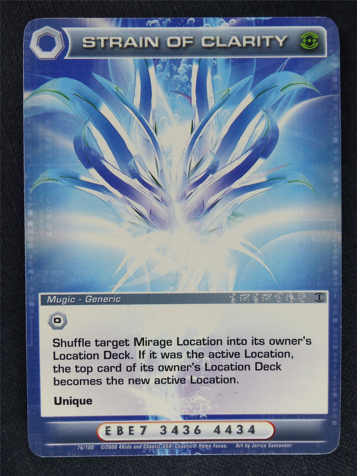 Strain of Clarity 76/100 - Chaotic Cards #IZ