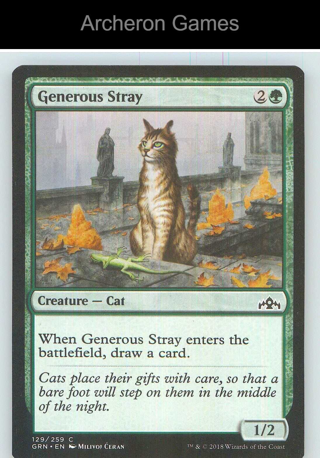 Generous Stray GRN 129 C MTG Card NM/EX+