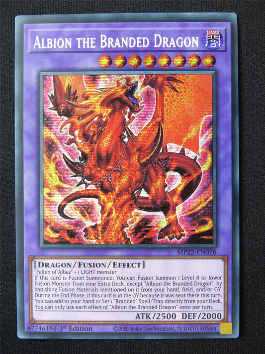 Albion the branded Dragon MP22 Secret Rare - 1st ed Yugioh Card #78