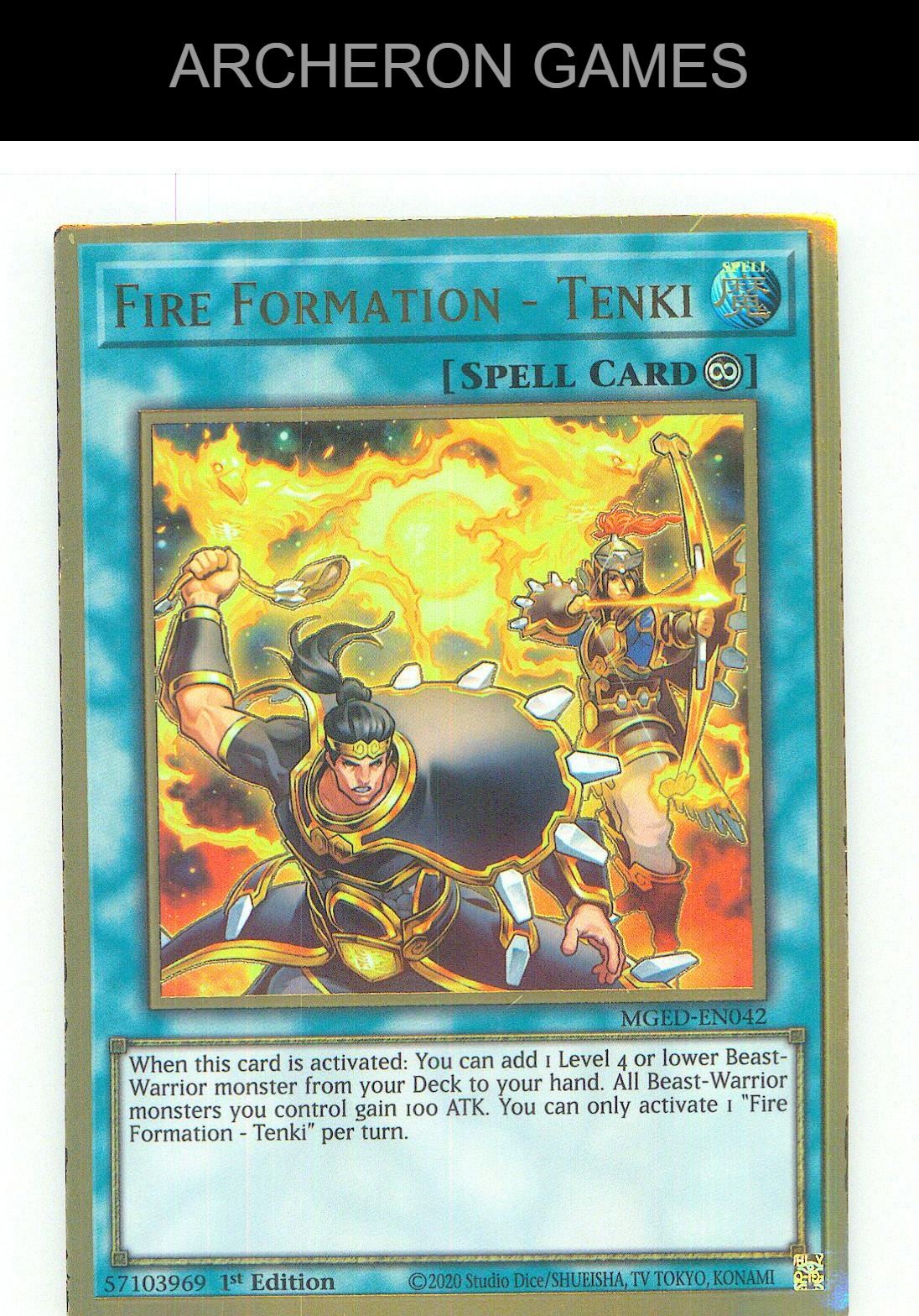 Fire Formation - Tenki Premium Gold Rare YUGIOH Card 1st Edition