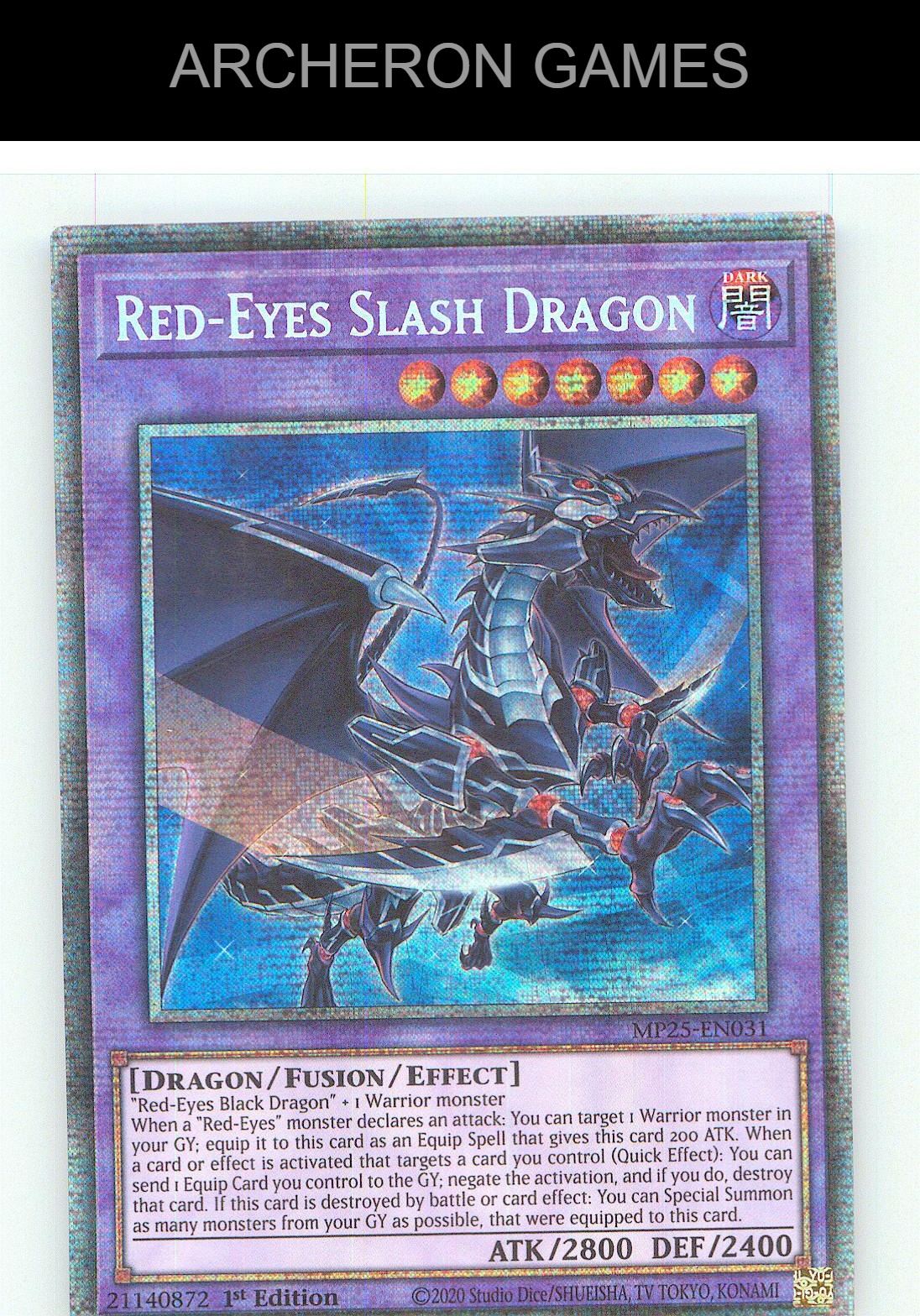 Red-Eyes Slash Dragon Starlight Rare YUGIOH Card 1st Edition