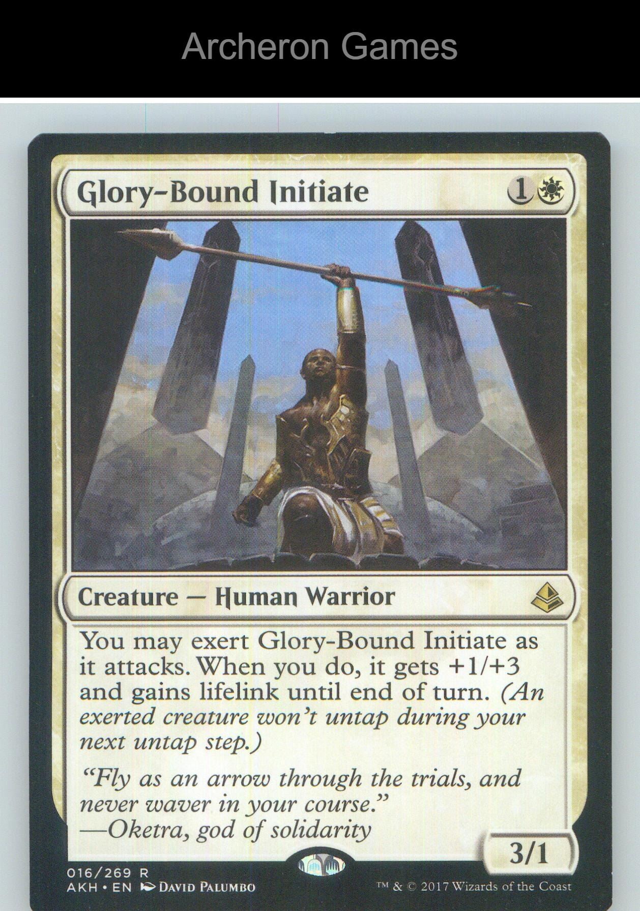 Glory-Bound Initiate AKH 16 R MTG Card NM/EX+