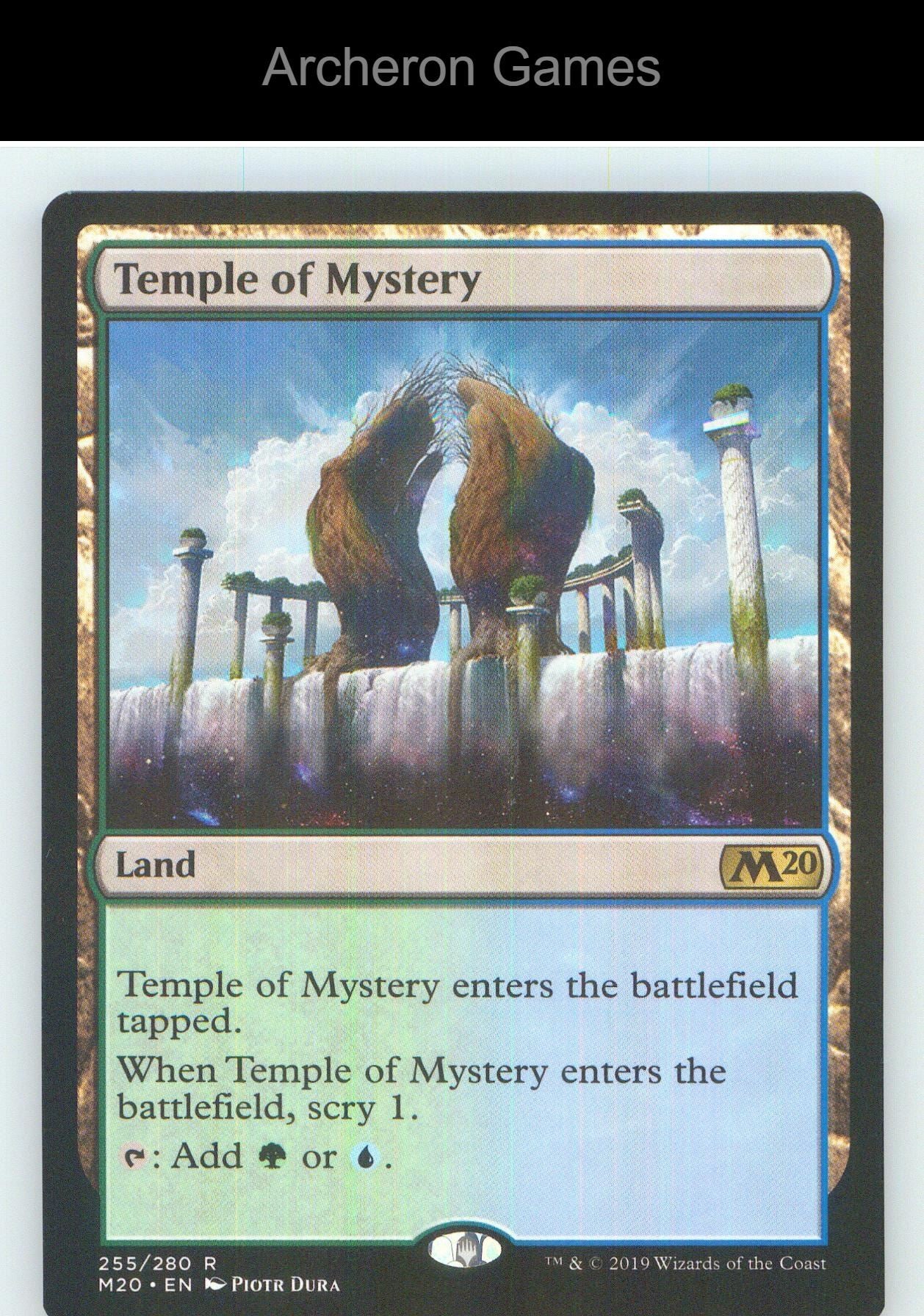 Temple of Mystery M20 255 R MTG Card NM/EX+