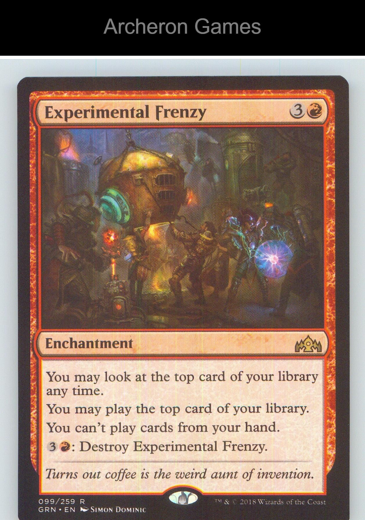 Experimental Frenzy GRN 99 R MTG Card NM/EX+