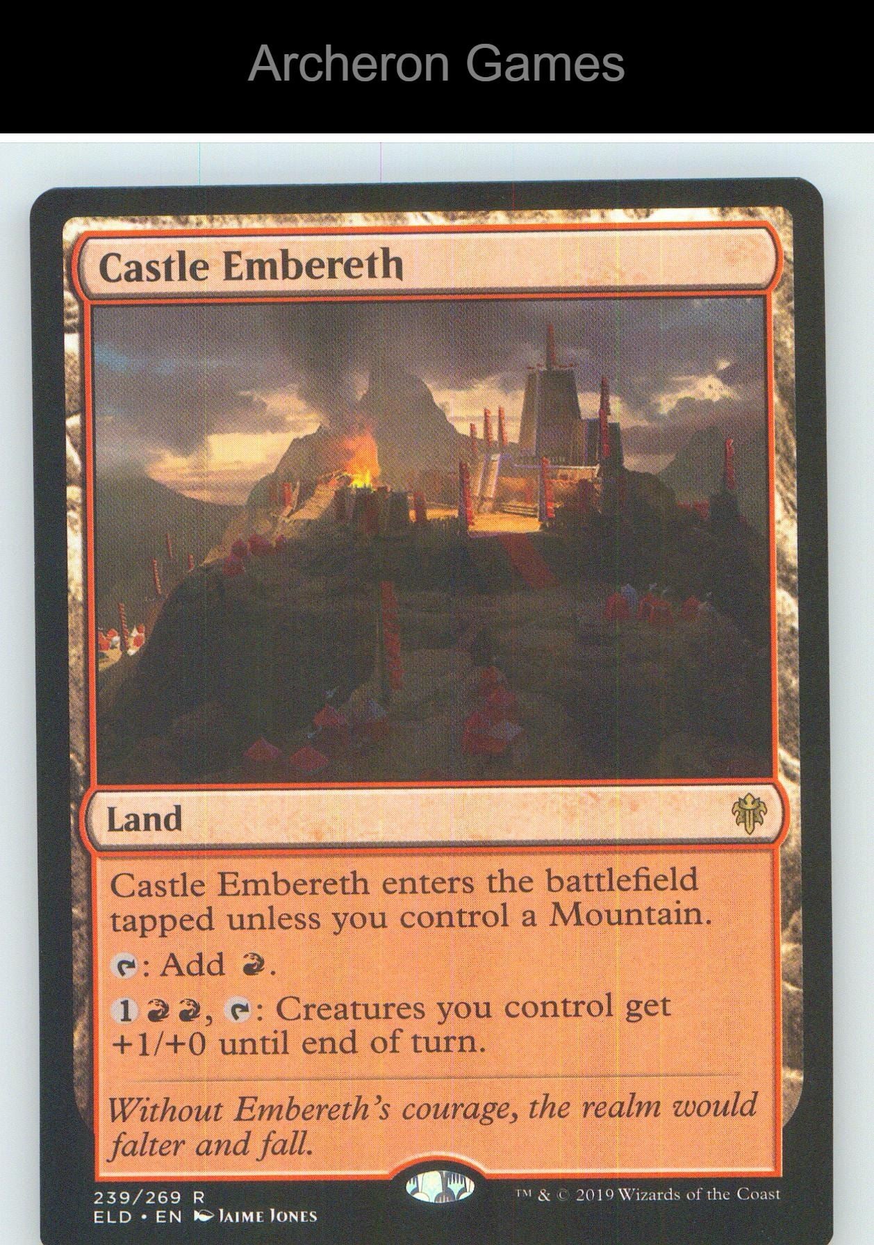 Castle Embereth ELD 239 R MTG Card NM/EX+