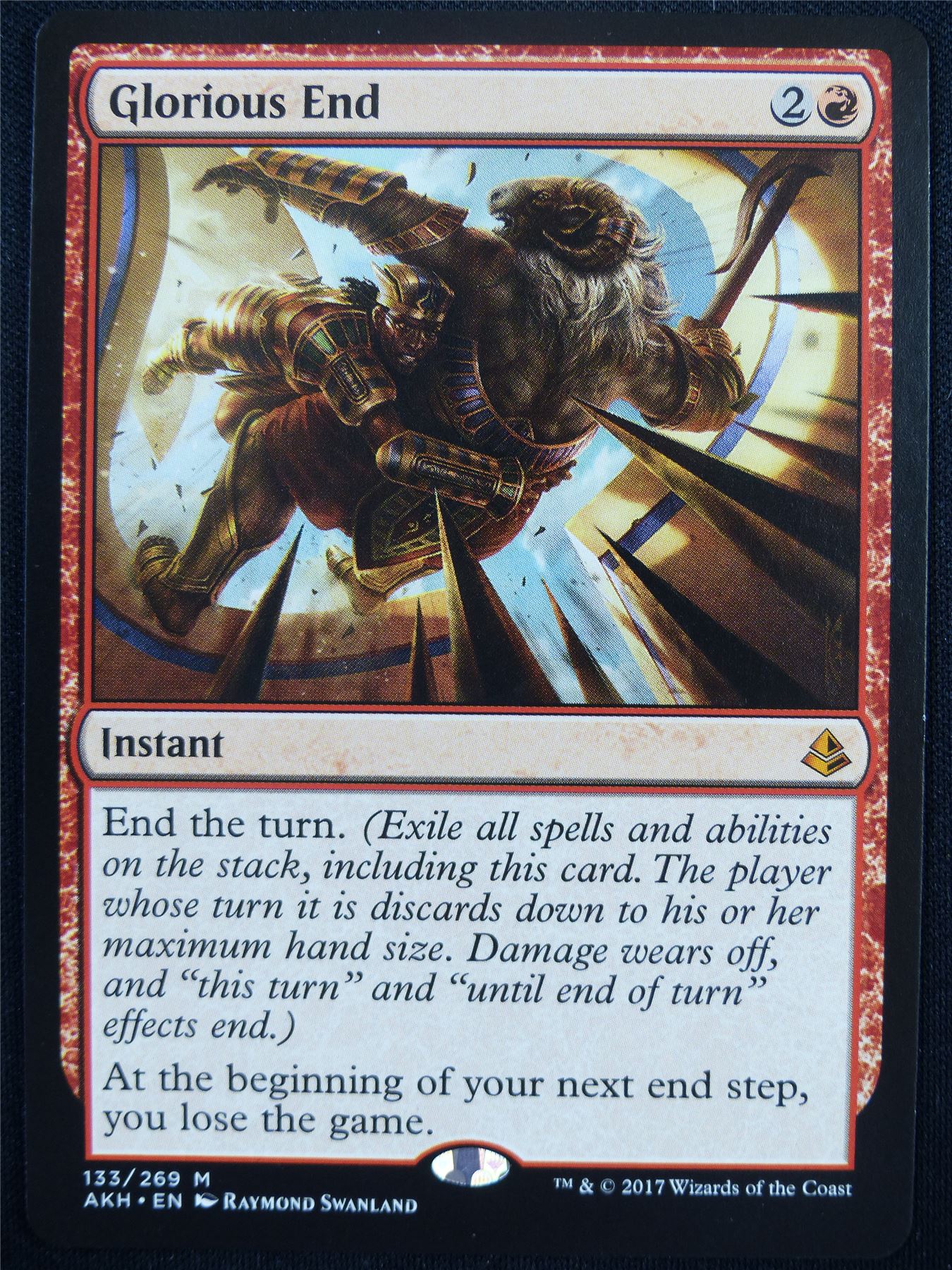 Glorious End - AKH - Mtg Card #2UJ