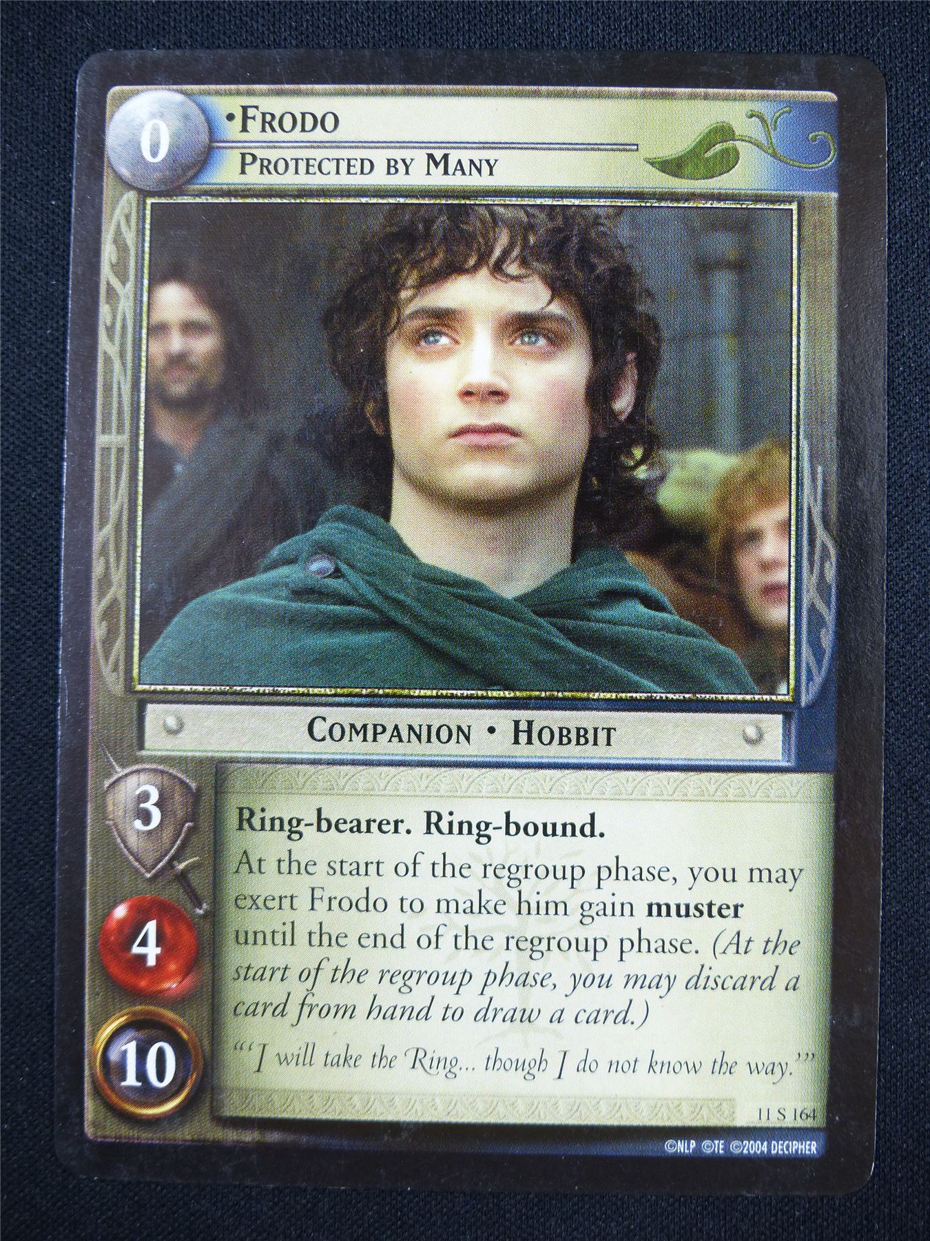 Frodo Protected by Many 11 S 164 - LotR Card #18R Archeron Frodo Protected by Many 11 S 164 - LotR Card #18R Archeron