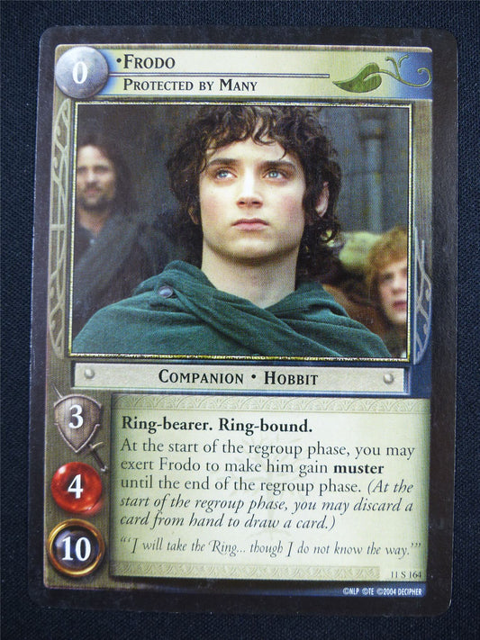 Frodo Protected by Many 11 S 164 - LotR Card #18R