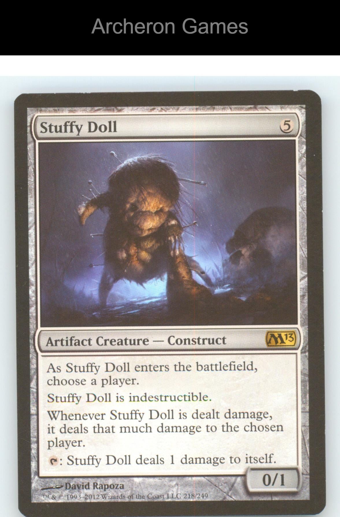 Stuffy Doll M13 218 R MTG Card Magic 2013 (M13)