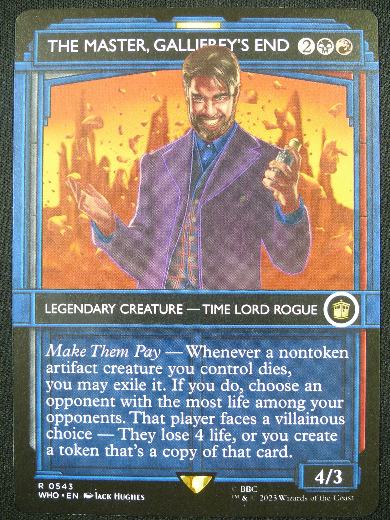 The Master Gallifrey's End Showcase - WHO - Mtg Card #6G
