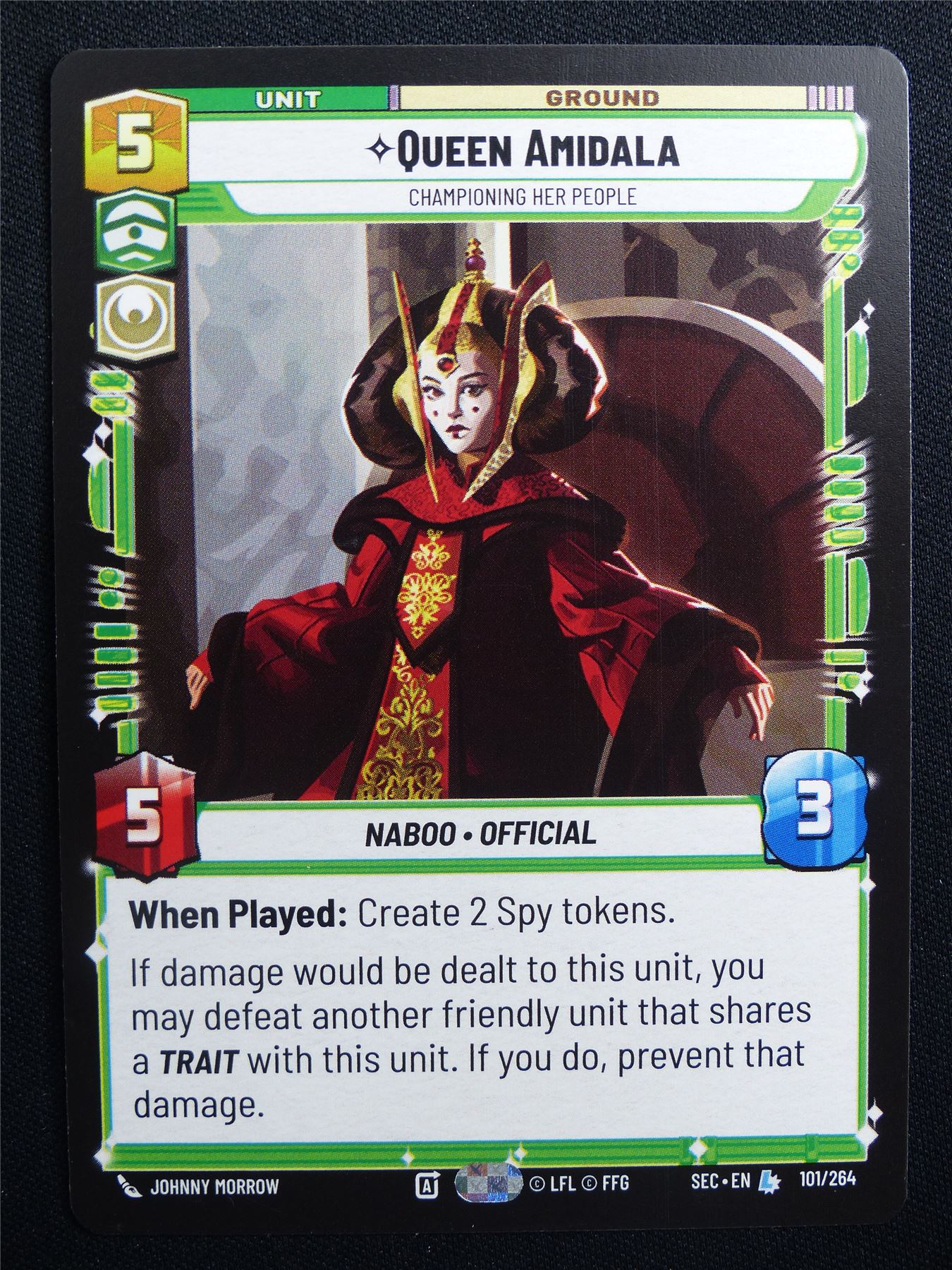 Queen Amidala 101/264 - Star Wars Unlimited Card #A2