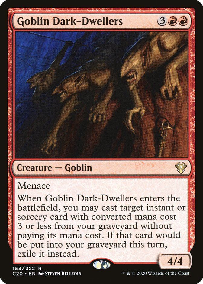 Mtg: C20 : Goblin DarkDwellers - - NM