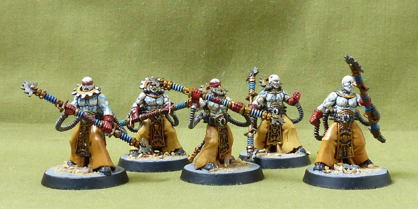 Corpuscarii Electro-Priests painted - Adeptus Mechanicus - Warhammer 40K #2WP