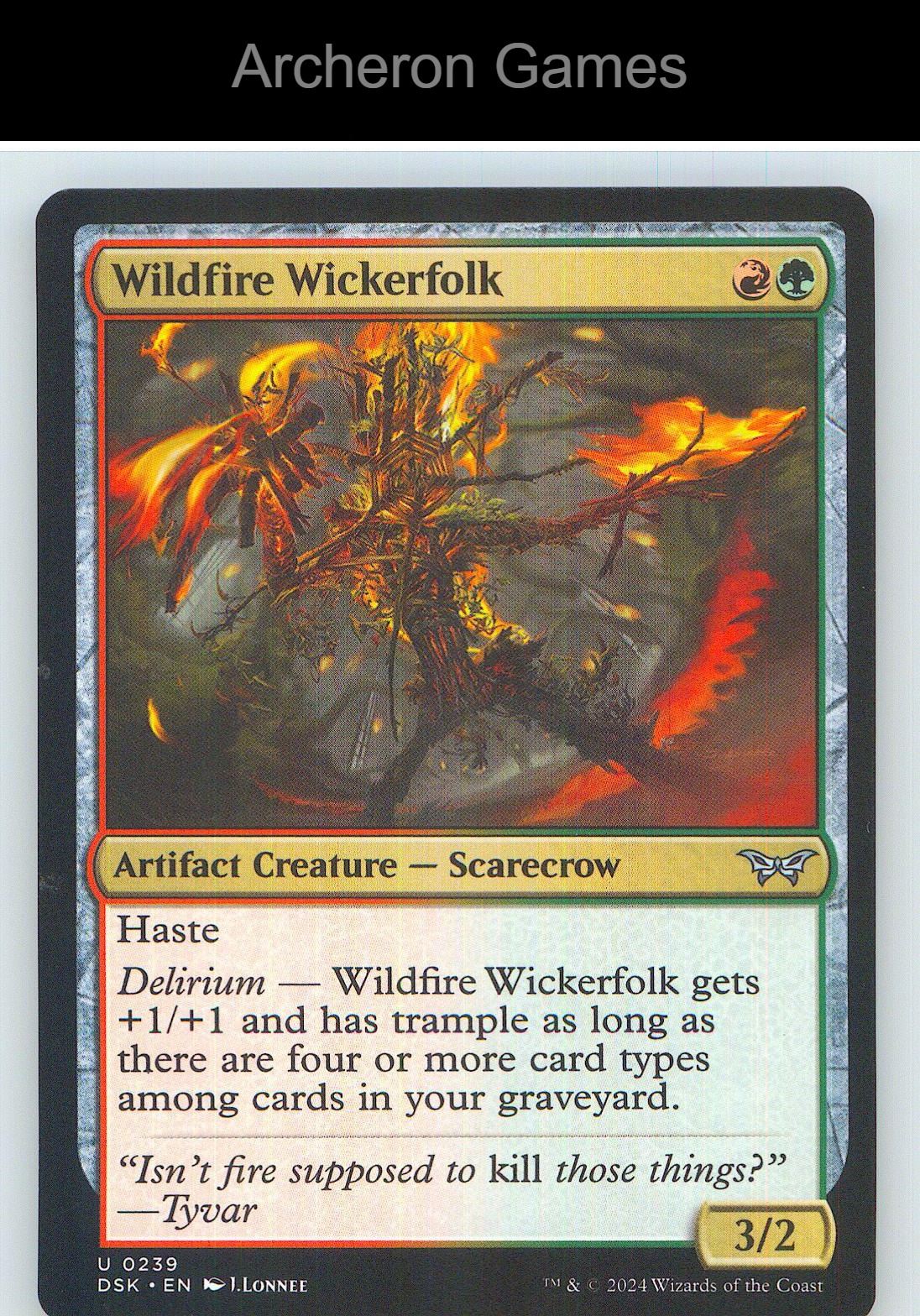 Wildfire Wickerfolk DSK 239 UC MTG Card NM/EX+