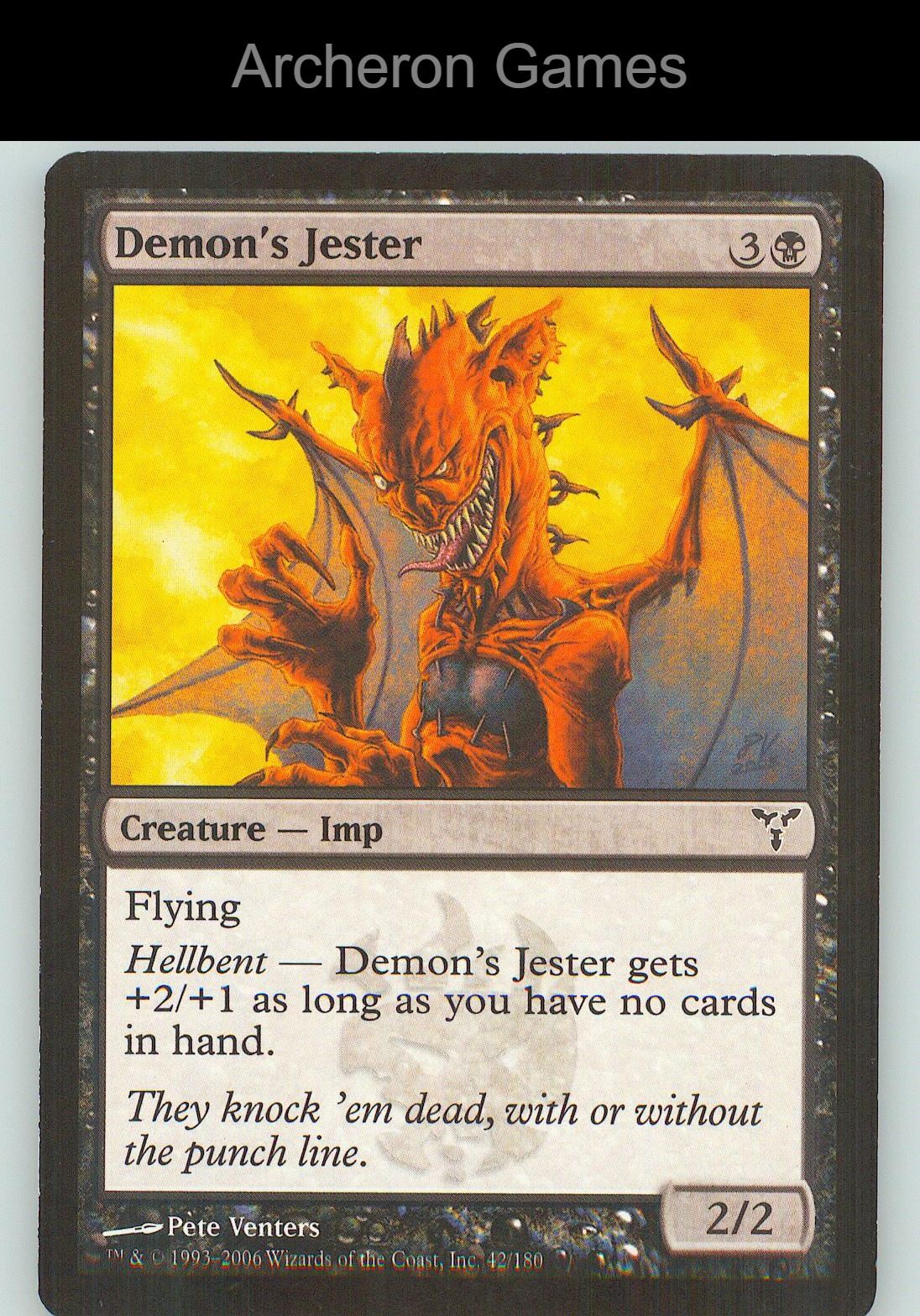 Demon's Jester DIS 42 C MTG Card NM/EX+