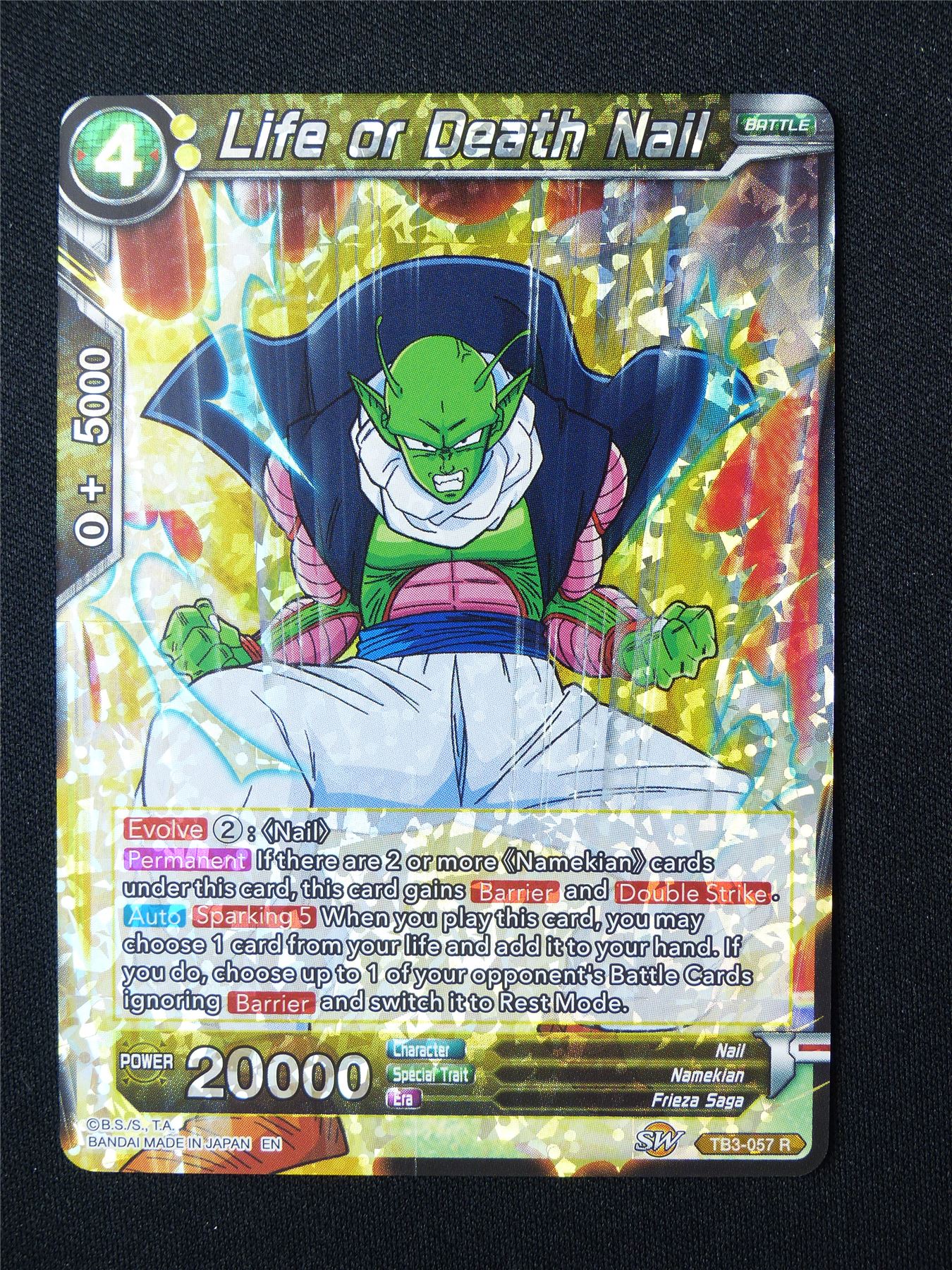 Life or Death Nail TB3 R - Dragon Ball Super Card #5PN