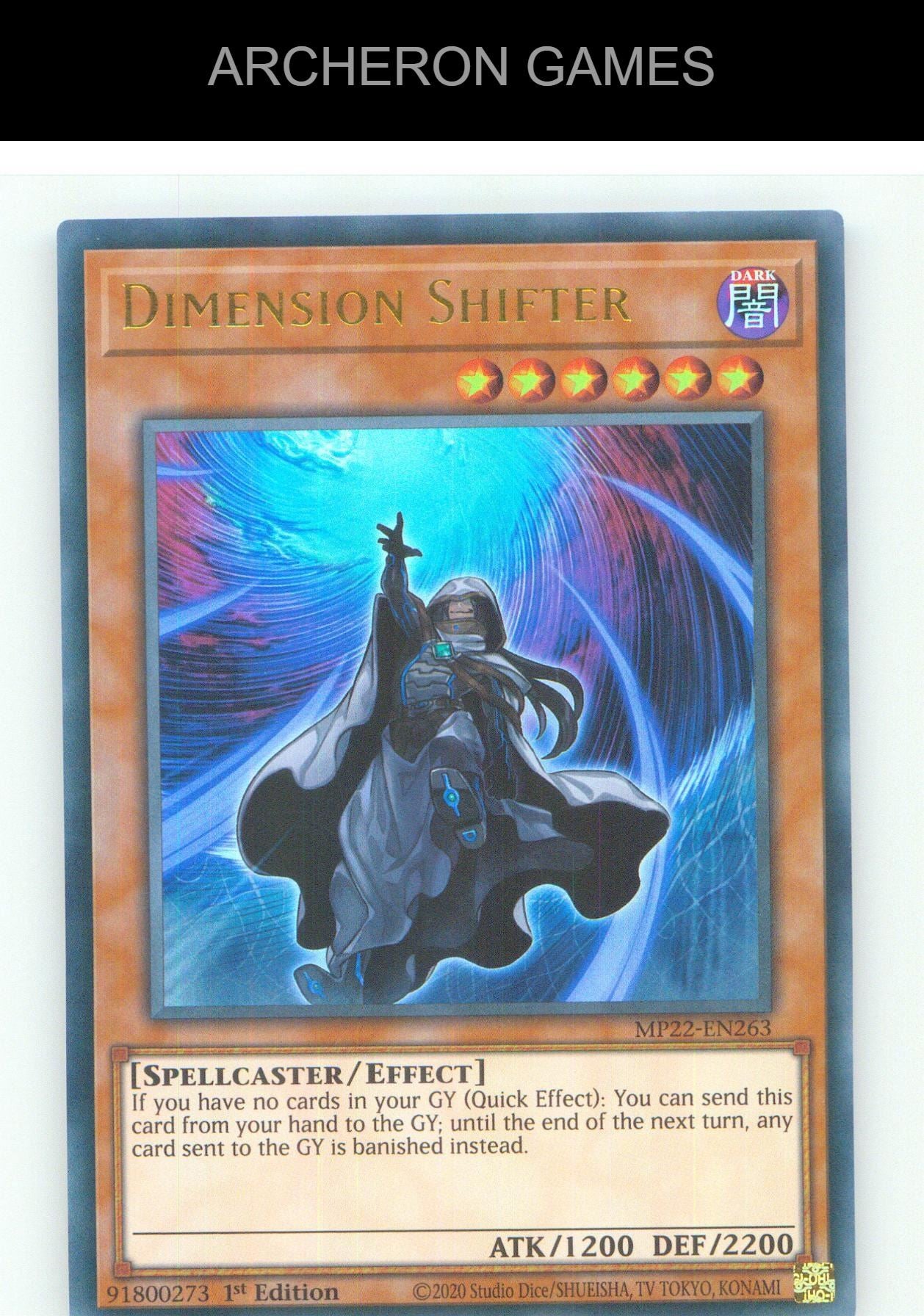 Dimension Shifter UR YUGIOH Card 1st Edition