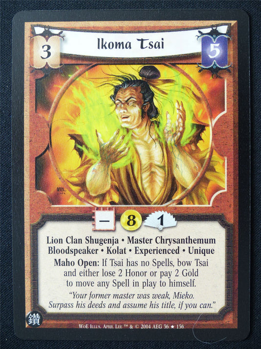 Ikoma Tsai - WoE - Legend of the Five Rings L5R Card #UK