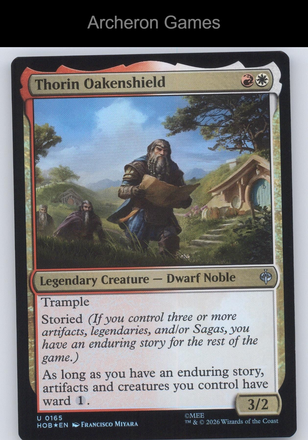 Thorin Oakenshield HOB 165 UC MTG Card The Hobbit