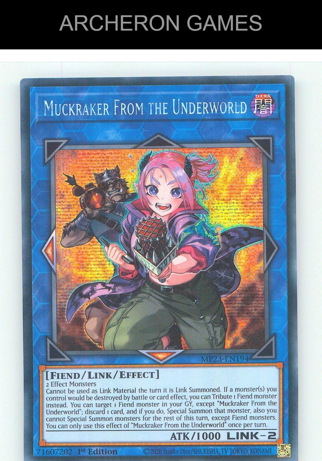 Muckraker From the Underworld Prismatic Secret Rare YUGIOH Card 1st Edition