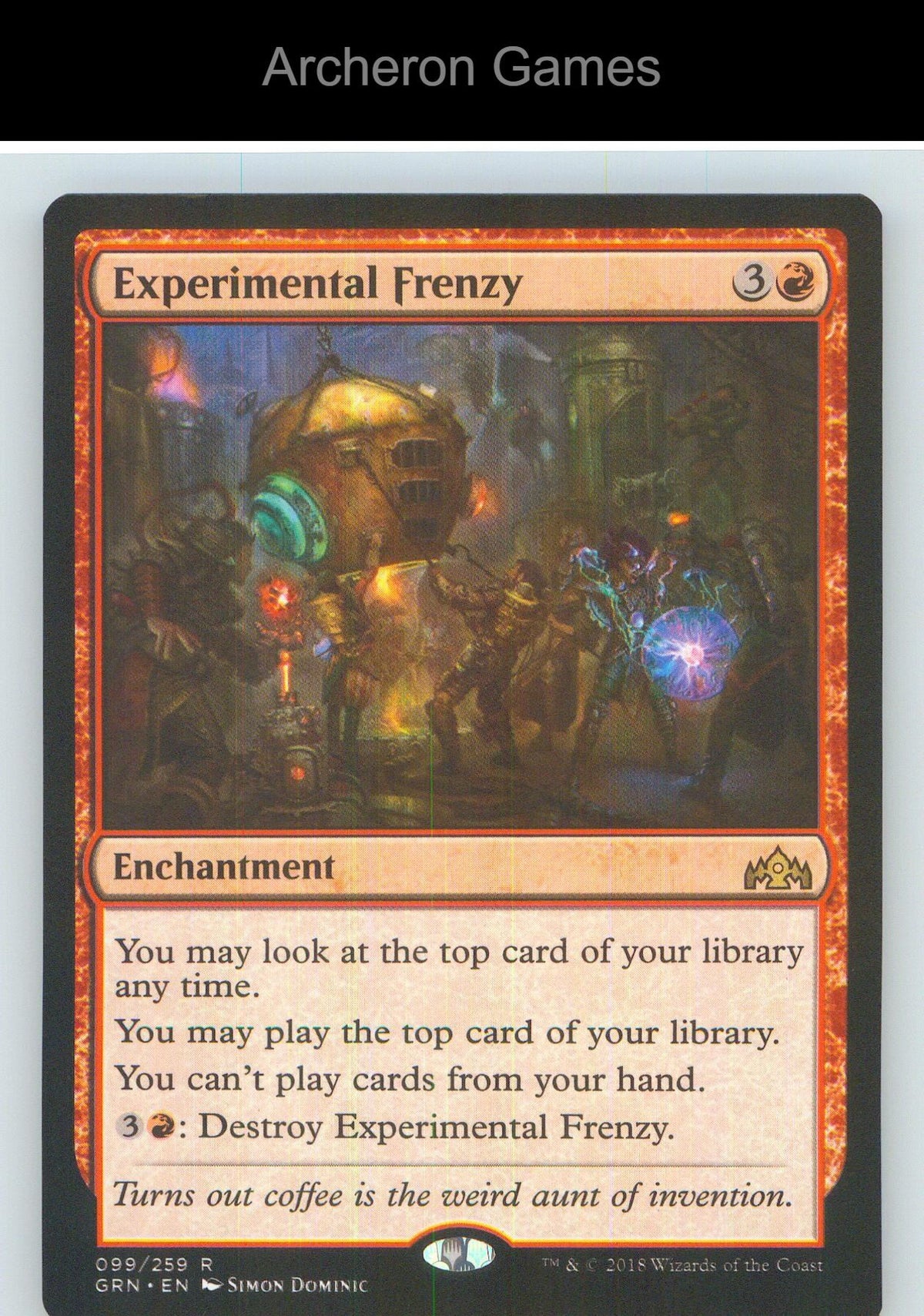 Experimental Frenzy GRN 99 R MTG Card NM/EX+