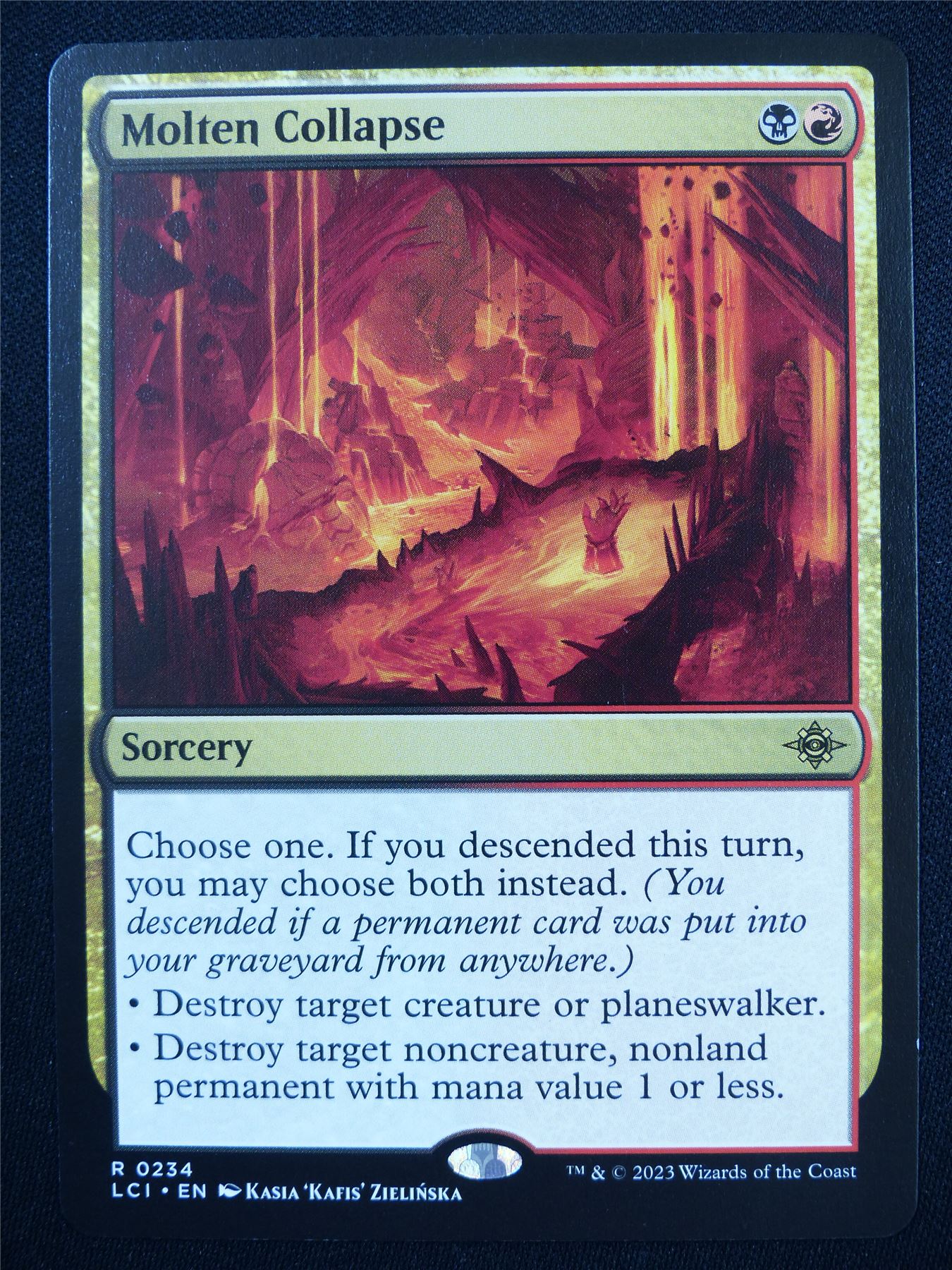 Molten Collapse - LCI - Mtg Card #2F0