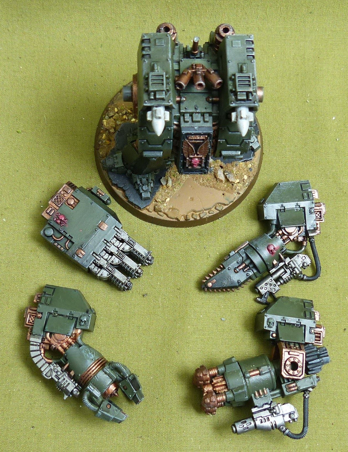 Ironclad Dreadnought & weapon options painted - Space Marines - Warhammer 40K #2NR