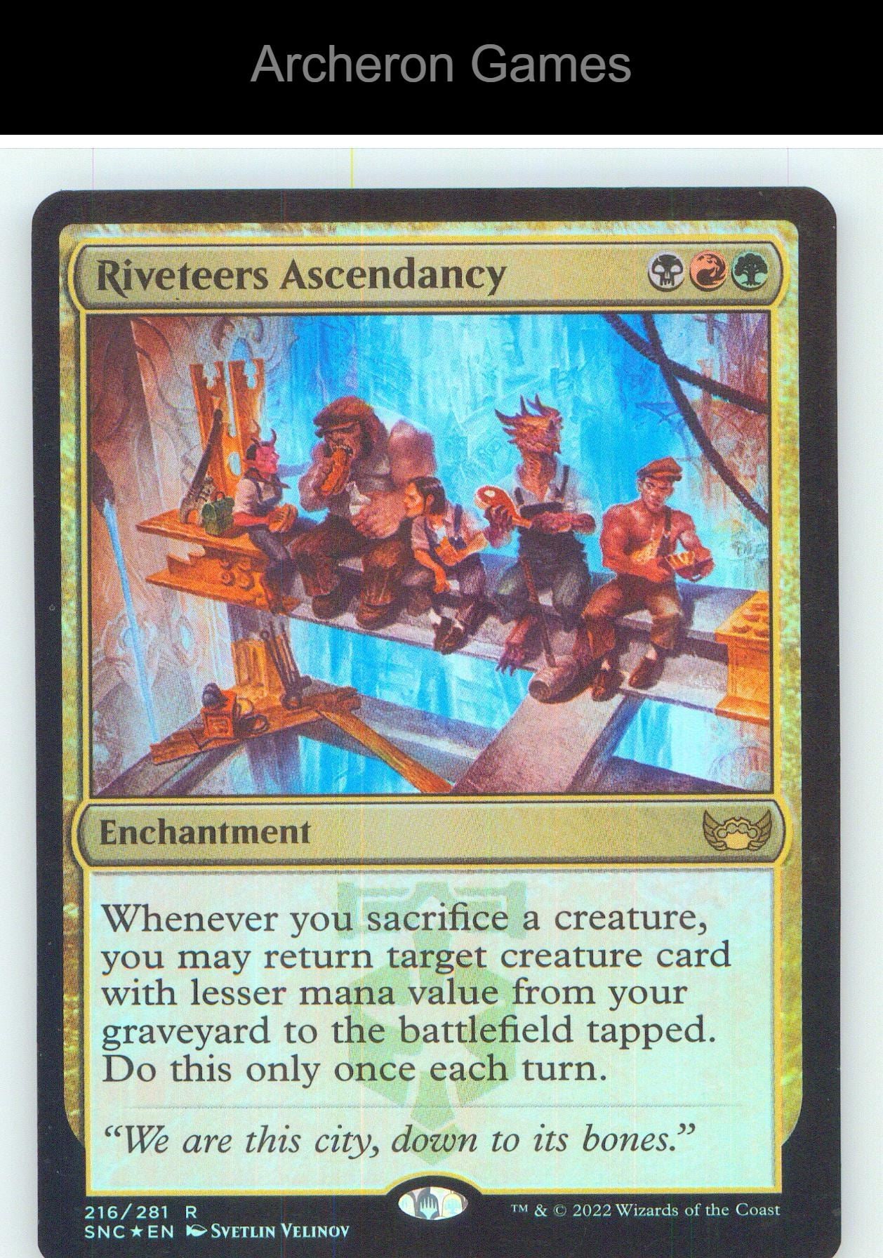 Riveteers Ascendancy SNC 216 R MTG Card NM/EX+ Foil