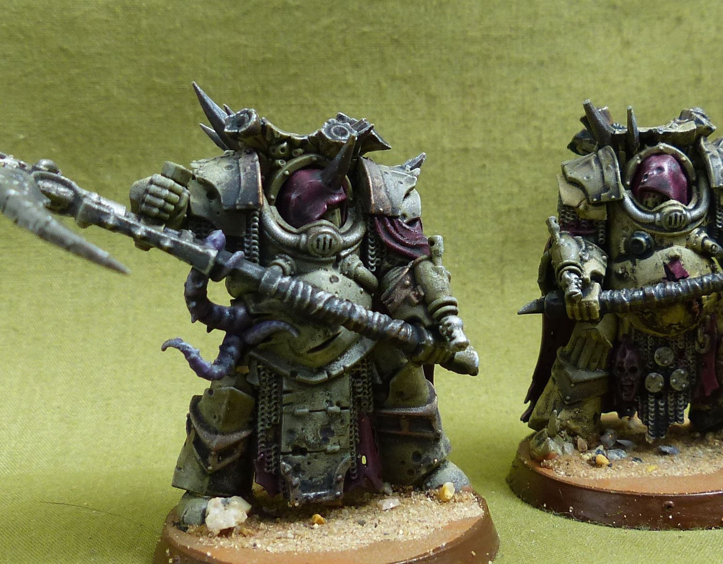 Deathshroud Terminators painted - Death Guard - Warhammer 40K #52C