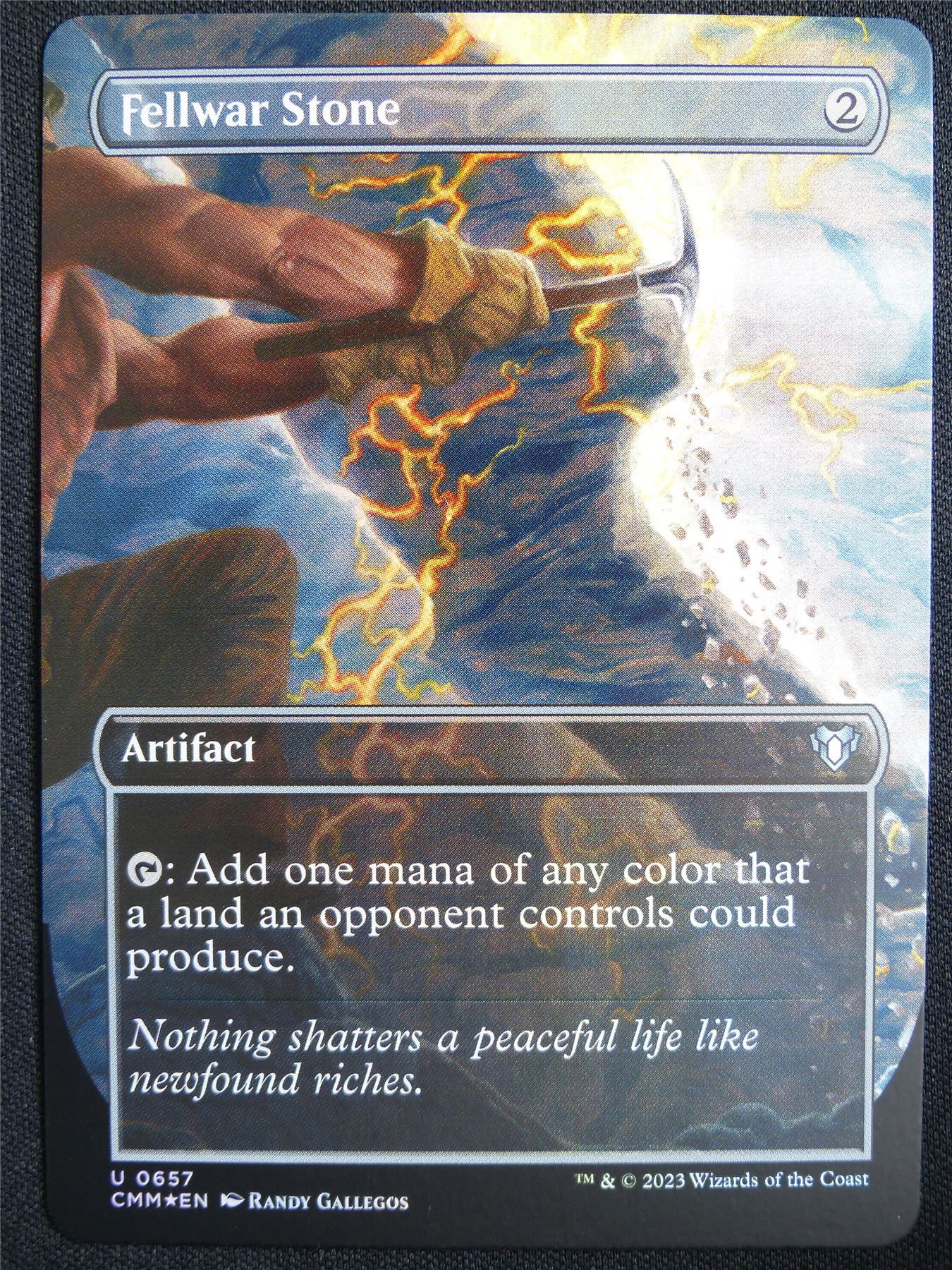 Fellwar Stone Borderless Foil - CMM - Mtg Card #5P1