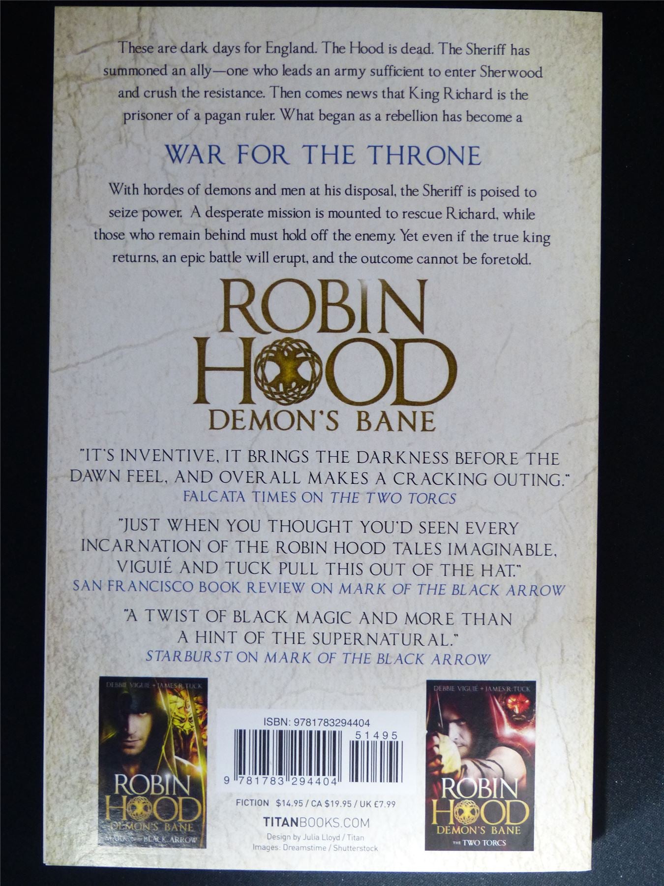 Robin Hood Demon's Bane: Sovereign's War - Titan Novel Book Softback #6S