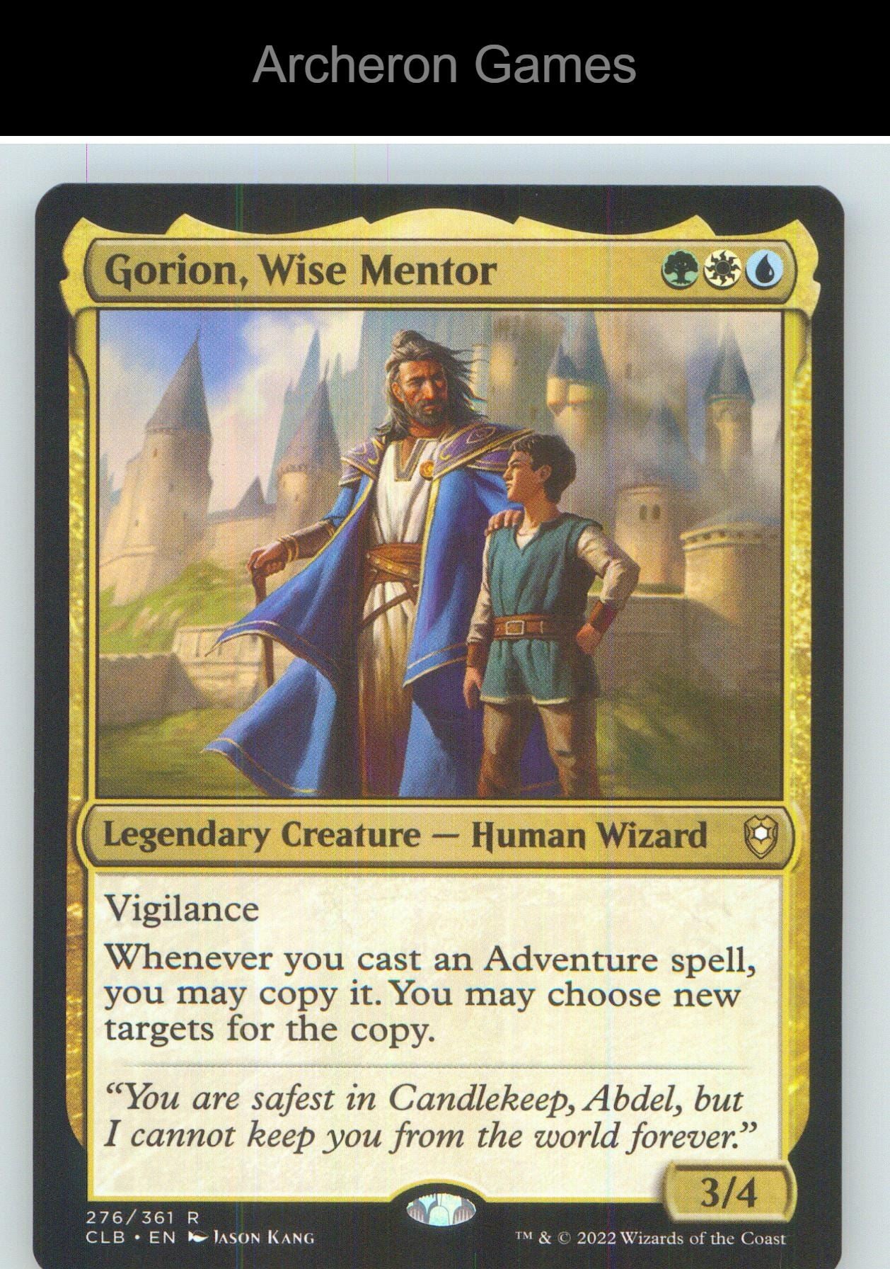 Gorion, Wise Mentor CLB 276 R MTG Card NM/EX+