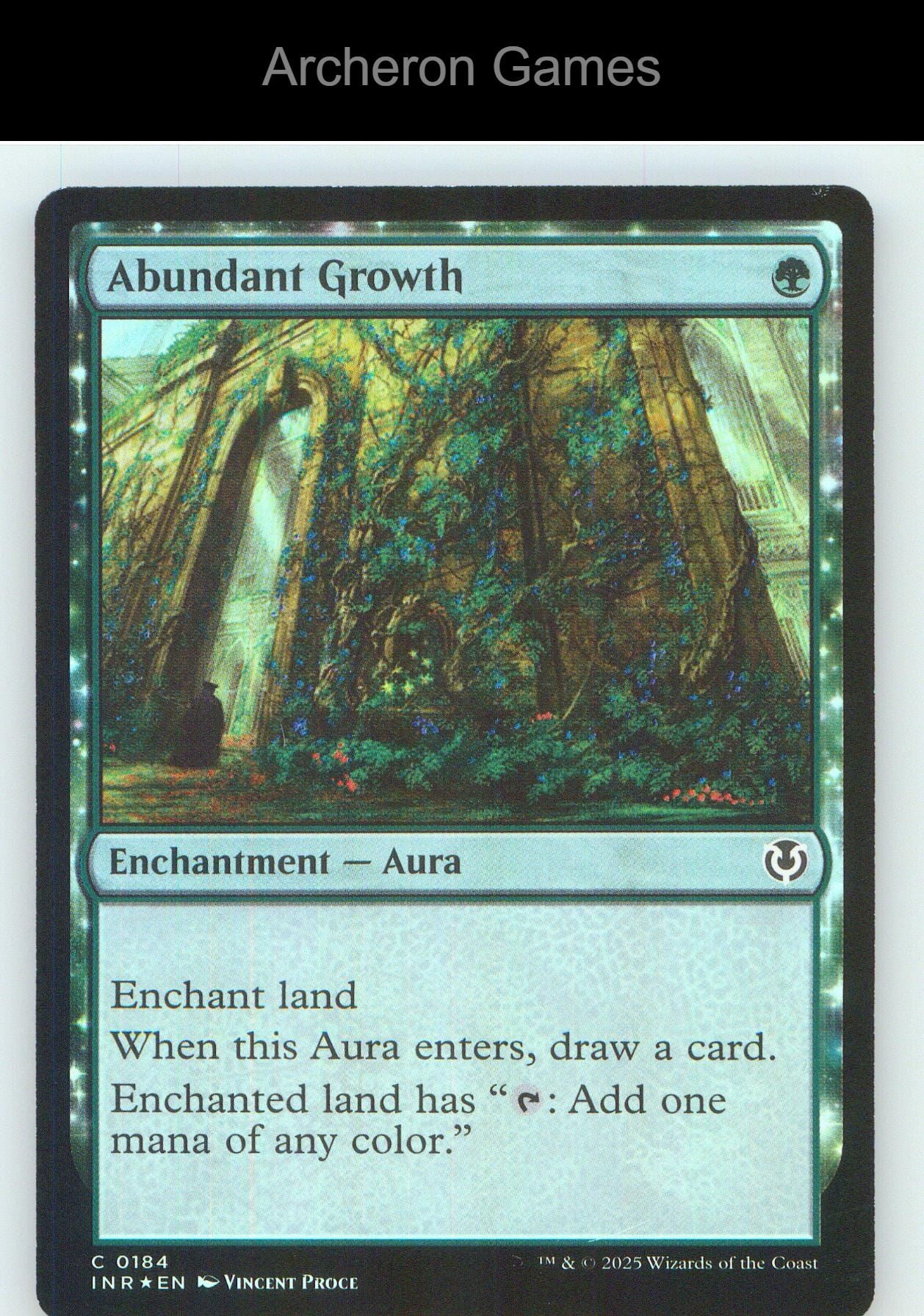 Abundant Growth INR 184 C MTG Card NM/EX+ Foil