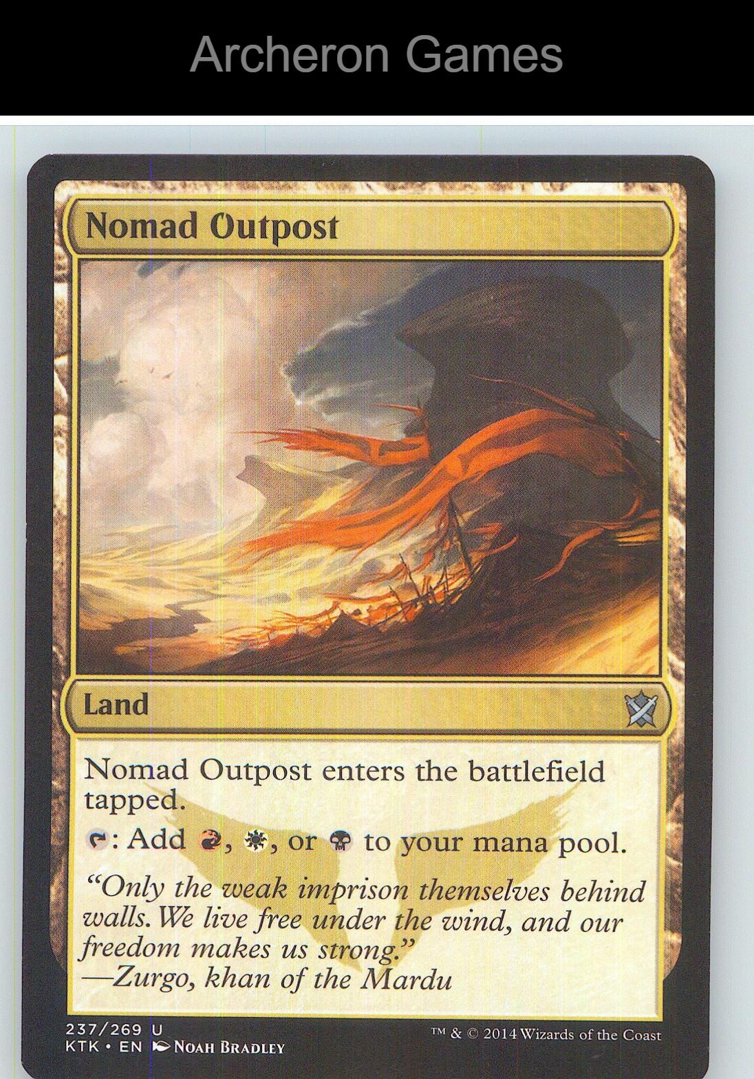 Nomad Outpost KTK 237 UC MTG Card NM/EX+