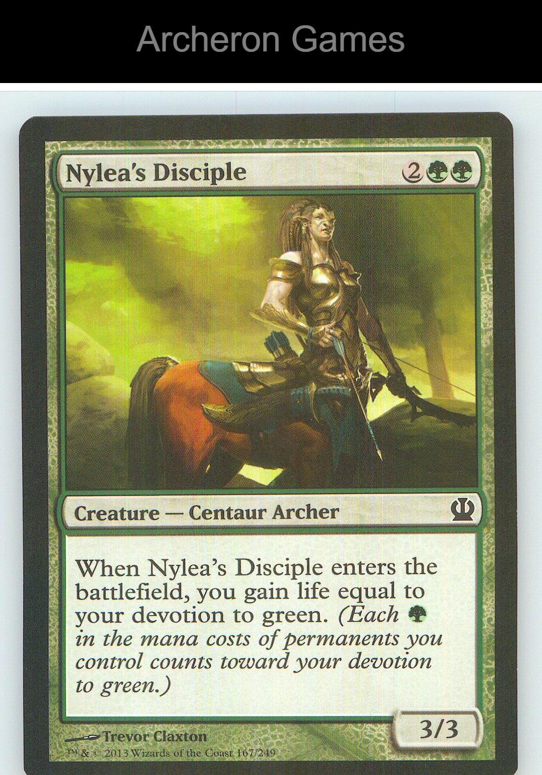 Nylea's Disciple THS 167 C MTG Card NM/EX+
