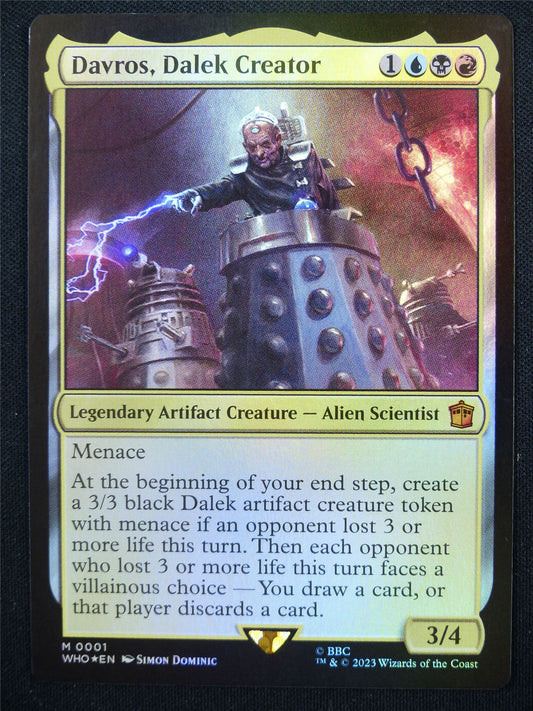 Davros Dalek Creator Foil - WHO - Mtg Card #330