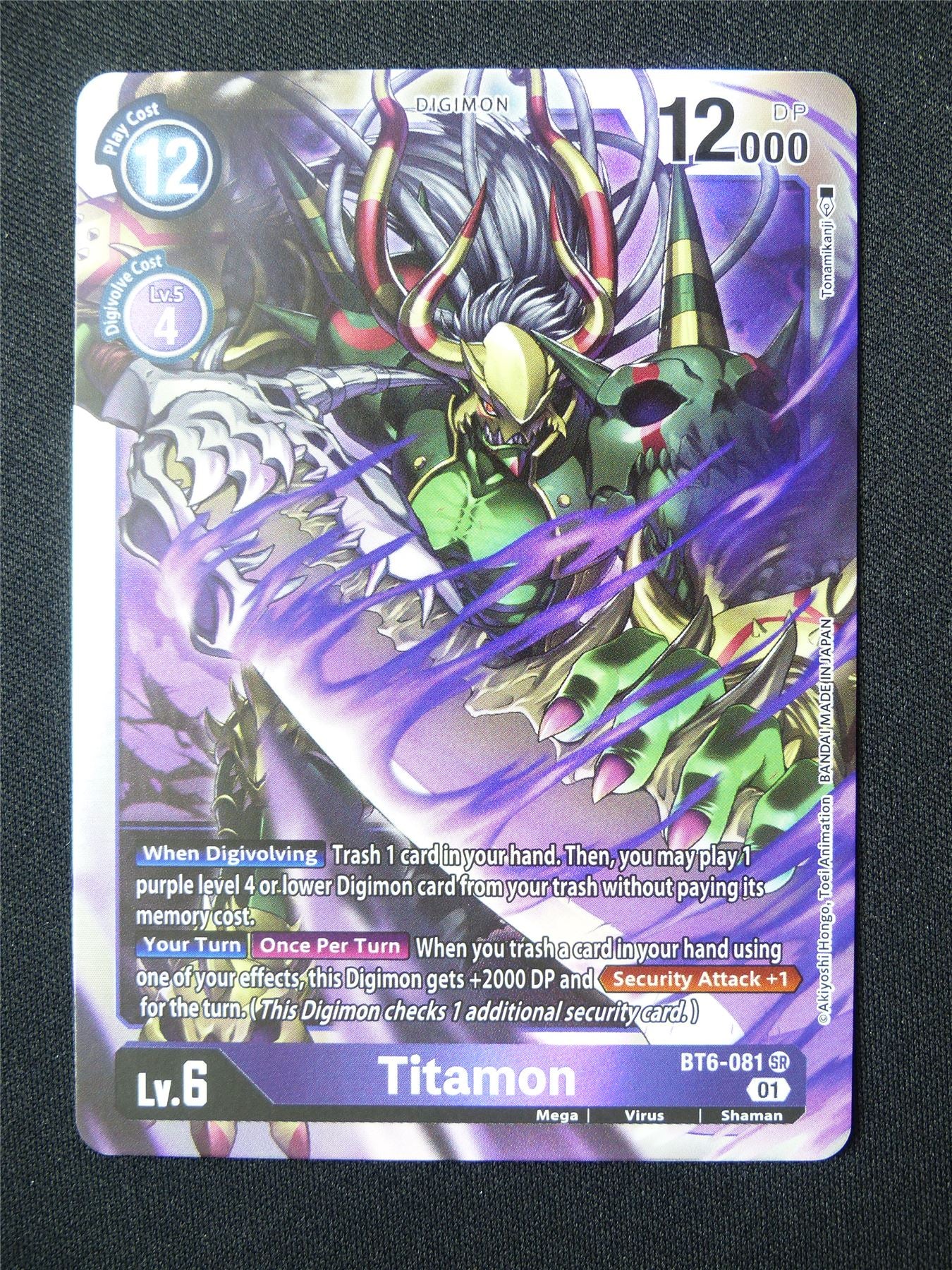 Titamon BT6 SR - Digimon Card #5RD