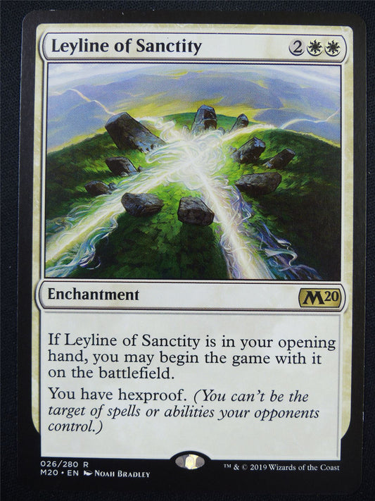 Leyline of Sanctity - M20 - Mtg Card #5H3