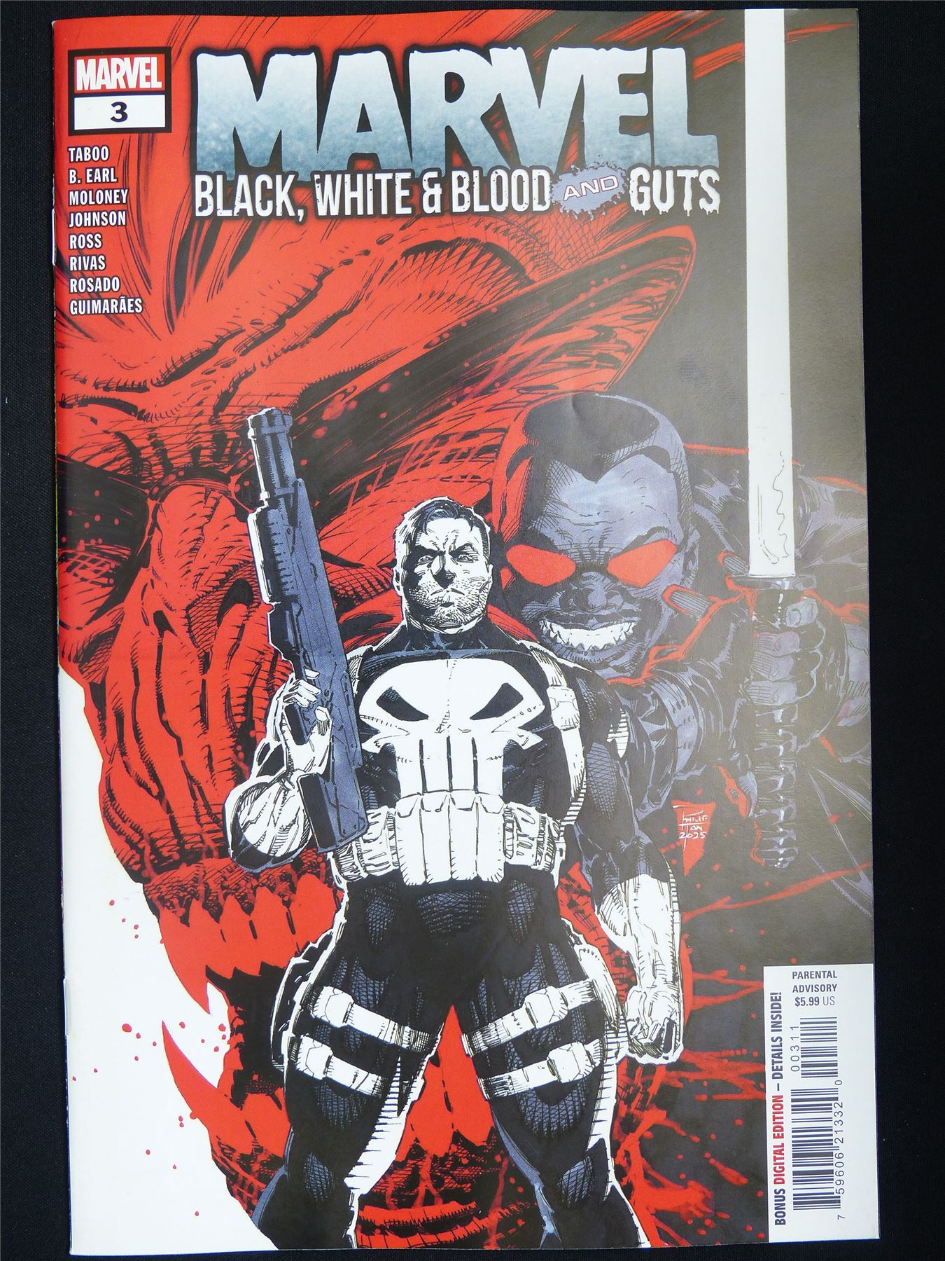 MARVEL: Black White & Blood and Guts #3 - Marvel Comic #L4