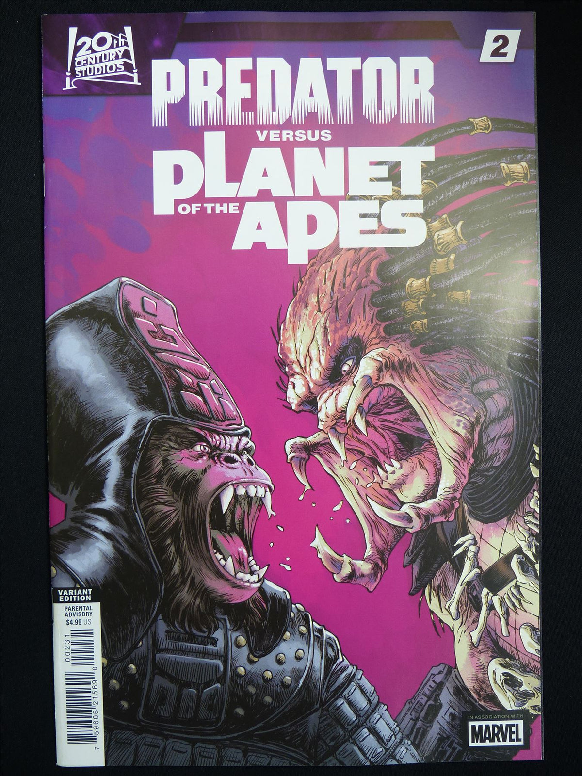 PREDATOR versus Planet of the Apes #2 Cvr C - Marvel Comic #3ZJ