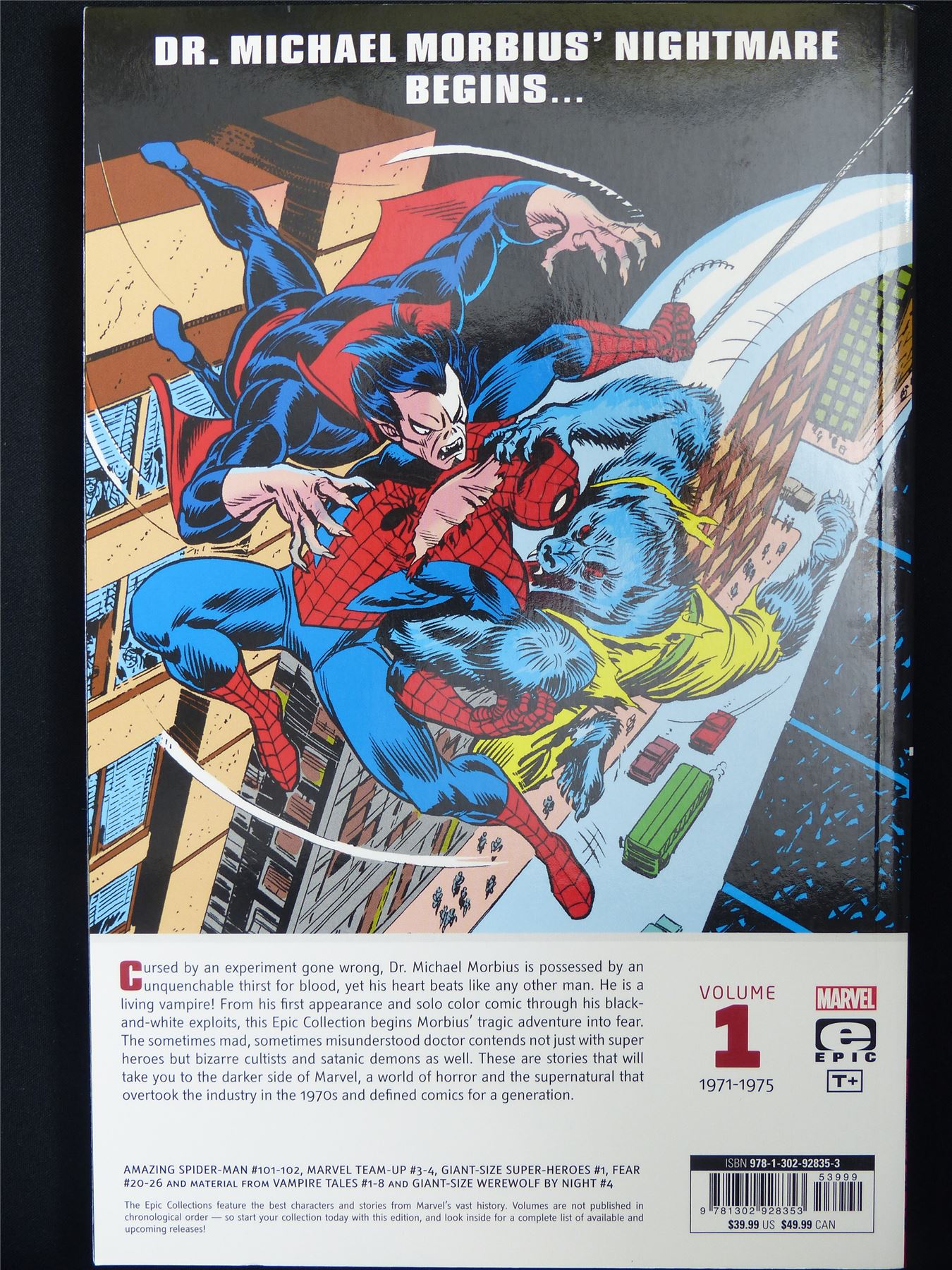 Morbius: The Living Vampire - Epic Collection Volume 1 - Marvel Graphic Softback #33O